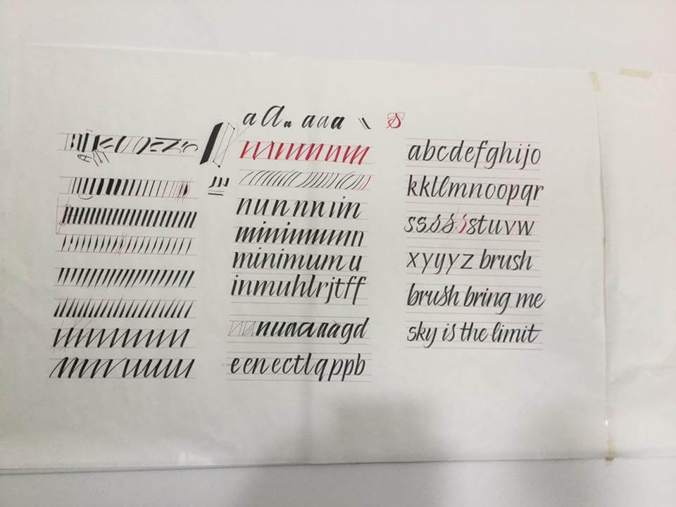 Spazio010_workshop_calligrafia brushpen_13230073_1502146639802314_7707762474055387057_n